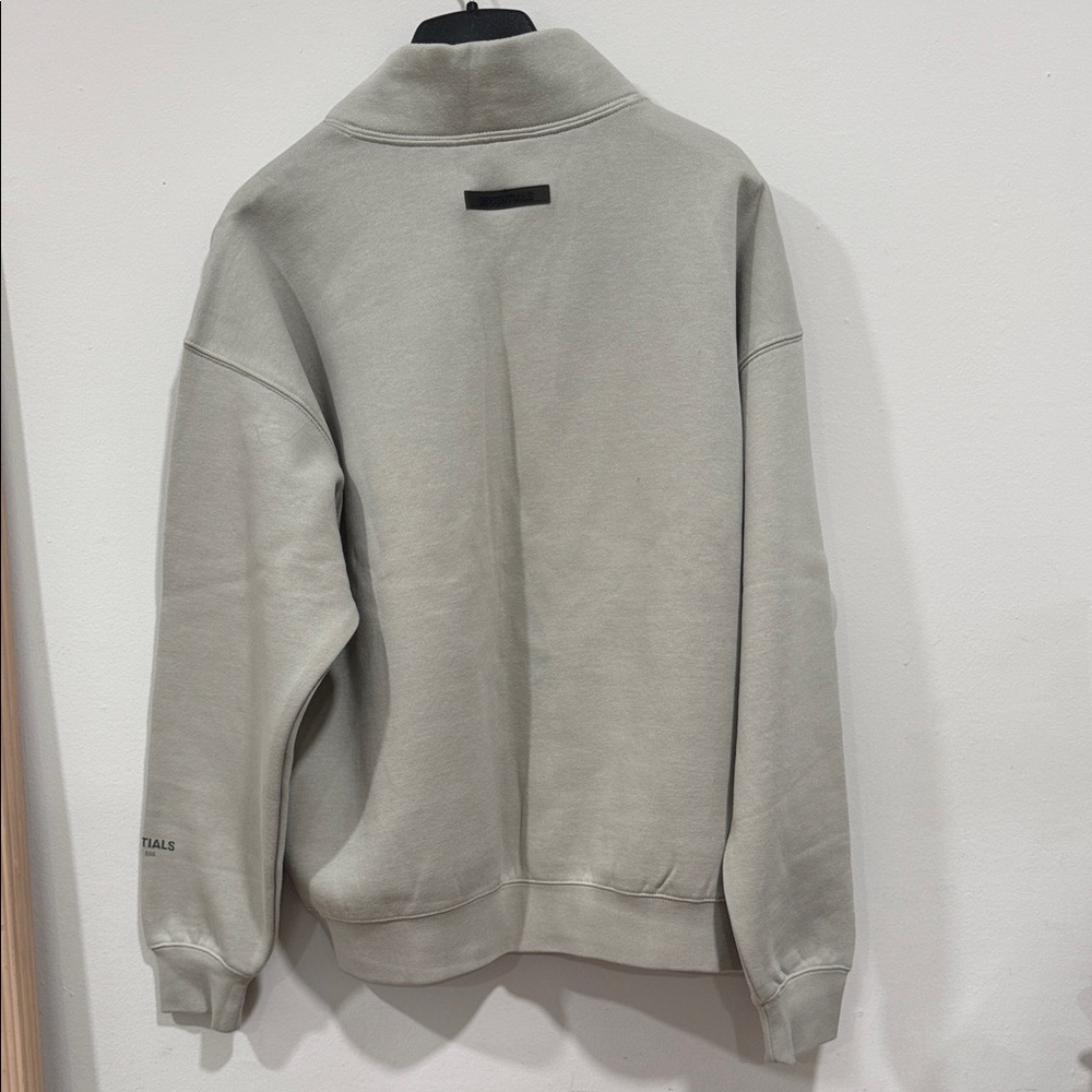 Essentials Light Gray High-Collar Sweatshirt - image 7